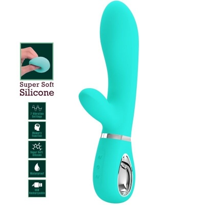 Pretty Love Thomas Multifunction G-Spot Vibrator Aqua Green - image 7