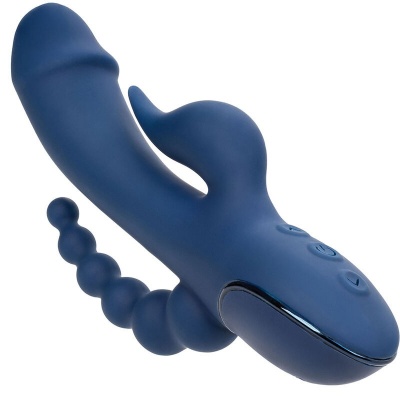 CalExotics Triple Orgasm Vibrator Blue - image 5