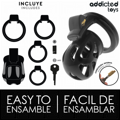 Addicted Toys Locked Silent Keep Penis Cage 7.5cm - image 4