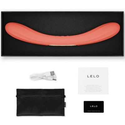 LELO Boomerang Double-Ended Vibrator Coral Red - image 4