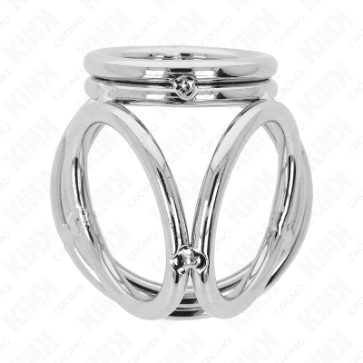 Kink Triple Chrome Metal Penis Ring 3.8 Cm to 5 Cm Model 1 - image 4