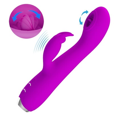 Pretty Love Rachel Rechargeable Vibrator Suction Purple - image 5