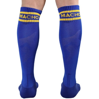Macho Long Socks One Size Blue - image 3