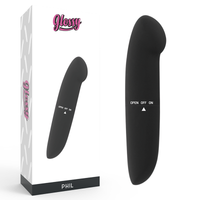 Glossy Phil Vibrator Black - image 1