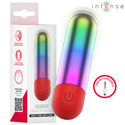 Intense Debbie Vibrating Bullet - Rainbow Intense Debbie Vibrating Bullet - Rainbow