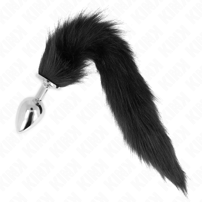 Kink Anal Plug L 10x4cm Synthetic Tail 40cm Black - image 2