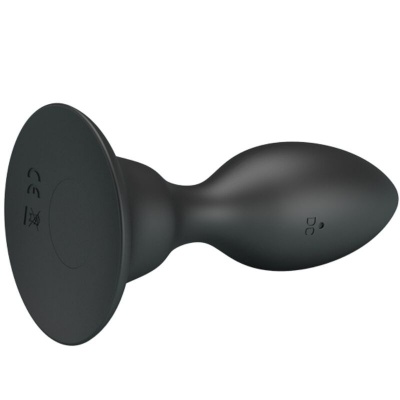 Mr Play Anal Plug with Vibration, Black, Remote - image 6