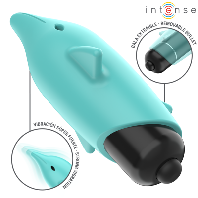 Intense Echo Vibrating Bullet Dolphin Blue 8 X 4.7 CM - image 4