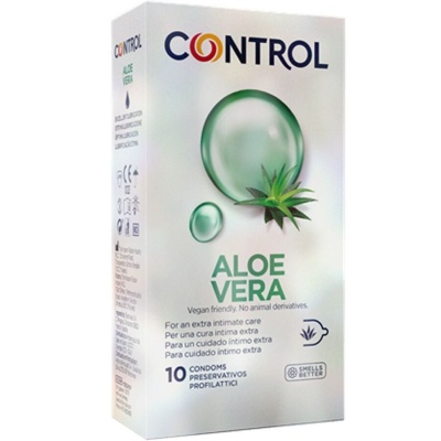 Control Aloe Vera Natural Lubricant Condoms 10pk Control Aloe Vera Natural Lubricant Condoms 10pk