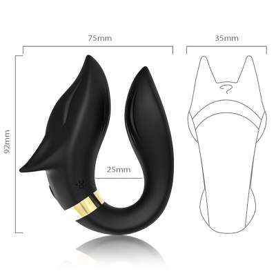 Armony Fox Vibrator For Couples Remote Control Black - image 3