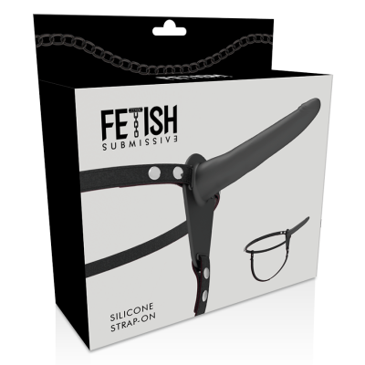 Fetish Submissive Harness Black Silicone 15 CM - image 5