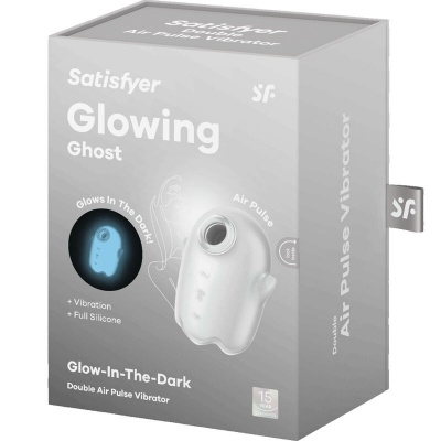 Satisfyer Glowing Ghost Air Pulse and Vibrator White - image 6