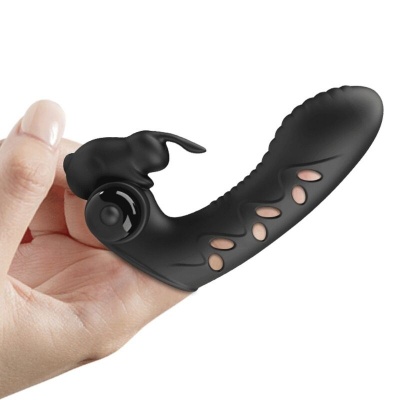 Pretty Love Vance Black Rabbit Vibrator Finger - image 6