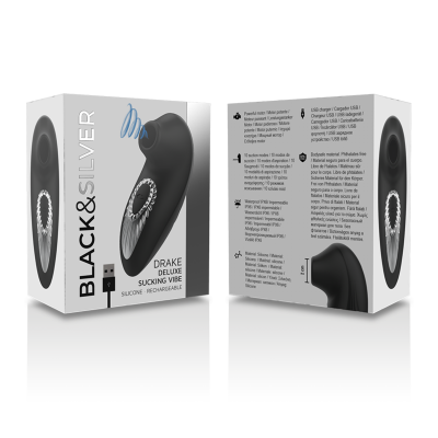 Black&Silver Drake Deluxe Sucking Vibe Black - image 6