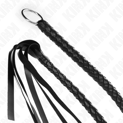 Kink Snake Whip with Black Hand Ring 65cm - image 4