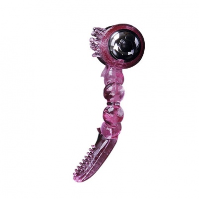 Baile - Silicone Ring 10 Tongue Rhythms With Pink Vibration - image 7