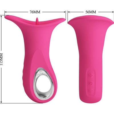 Pretty Love Clyde Oral Vibrator Tongue 12 Mode Pink - image 9