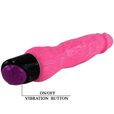 Baile Colorful Realistic Vibrator 24 cm Pink - image 6