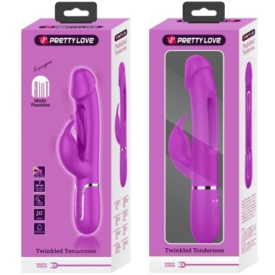 Pretty Love Kampas Rabbit Vibrator Tongue Fuchsia - image 11