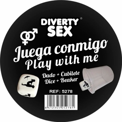 Diablo Picante White Position Dice with Shaker Cup (30mm) Diablo Picante White Position Dice with Shaker Cup (30mm)