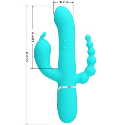 Pretty Love Cammy Triple Rabbit Vibrator - image 6