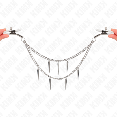 KINK Nipple Clamps With Spike Chain 30cm - image 4