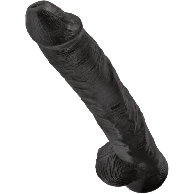 King Cock Realistic Penis with Balls 30.5cm Black - image 4