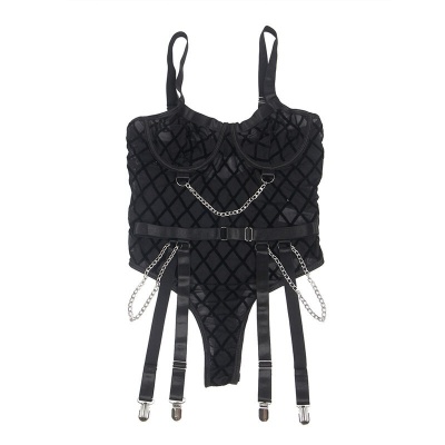 Subblime Body with Chains & Garter Belt Black S/M - image 7