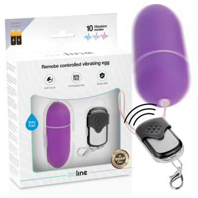 Online Remote Control Vibrating Egg L Purple - image 2
