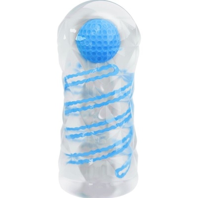 Pretty Love Small Masturbator with Blue Spirals - image 2