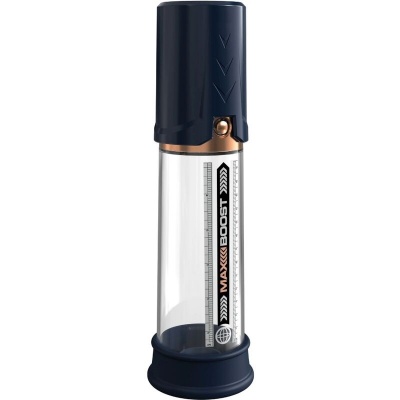 Pump Worx Max Boost Blue Penis Pump, Manual Piston - image 2