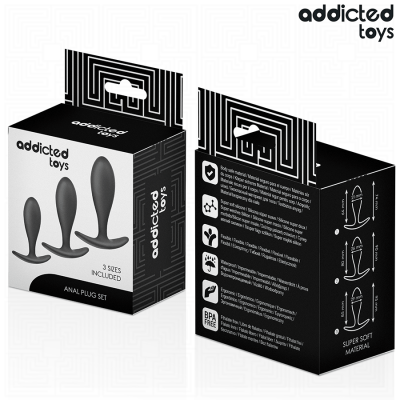 Addicted Toys Set of 3 Anal Plug Silicone Model 2 - image 7