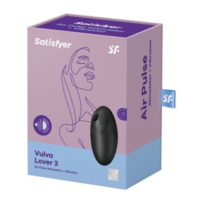 Satisfyer Vulva Lover 3 Air Pulse Stimulator Black - image 4