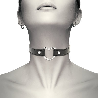 Coquette Chic Desire Vegan Leather Heart Necklace - image 2