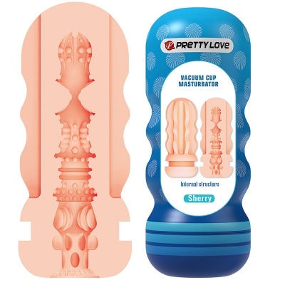 Pretty Love Sherry Vagina Masturbator with Suction Cup