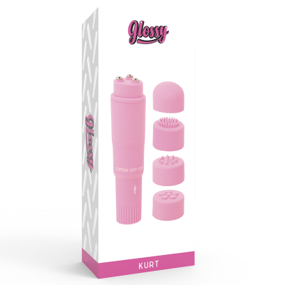 Glossy Kurt Pocket Massager Pink - image 4