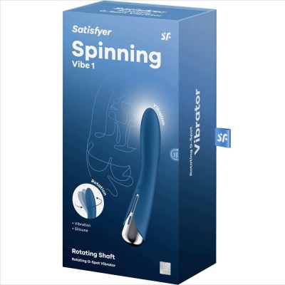 Satisfyer Spinning Vibe 1 G-Spot Blue Rotator Vibrator - image 7