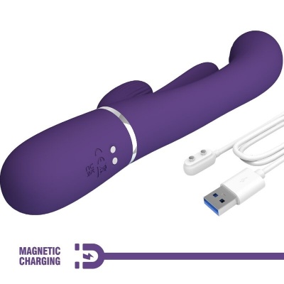 Pretty Love Shania Triple Rabbit Vibrator Purple - image 10