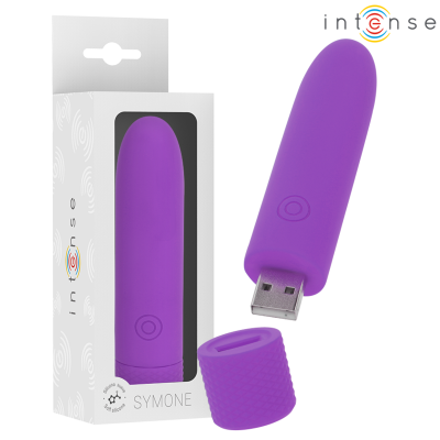 Intense Symone USB Rechargeable Vibrating Bullet Purple