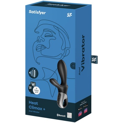 Satisfyer Heat Climax+ Anal Vibrator, App, Black - image 4