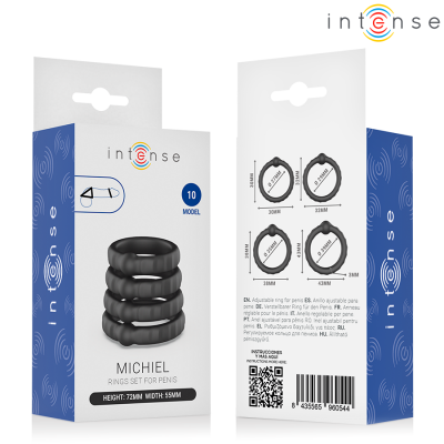Intense Michiel Set of 4 Penis Rings Model 10 - image 6