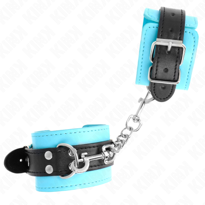 Kink Hook Wrist Restraints Blue Fur Lined 20-28CM - image 3