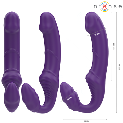 Intense Jill Double Vibrator 20cm - Purple Remote - image 3