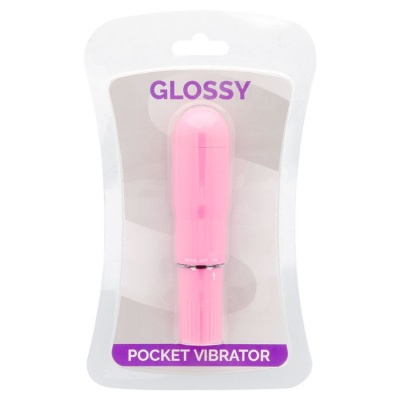 Glossy Pocket Vibrator Deep Rose - image 3