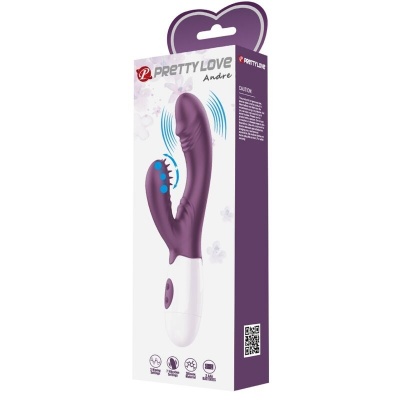 Pretty Love Andre Rabbit Vibrator Purple - image 10