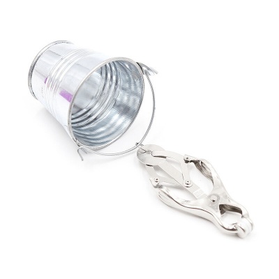 Ohmama Fetish Nipple Clamps With Buckets - image 5