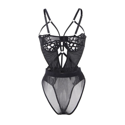 Subblime Sexy Lace Bodysuit Black S/M - image 4