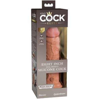 King Cock Elite Silicone Dildo 20.3 CM Caramel - image 5