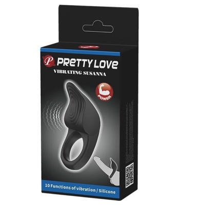 Pretty Love Susanna Black Vibrating Penis Ring - image 9