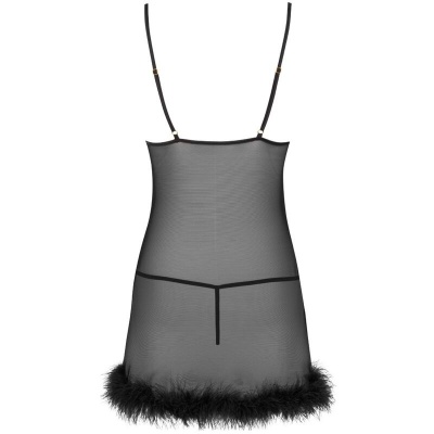 Livco Corsetti Zerunam Babydoll + Thong Set Black - image 4